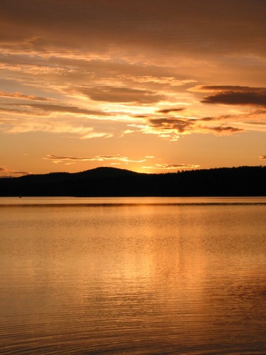 goldener Sonnenuntergang