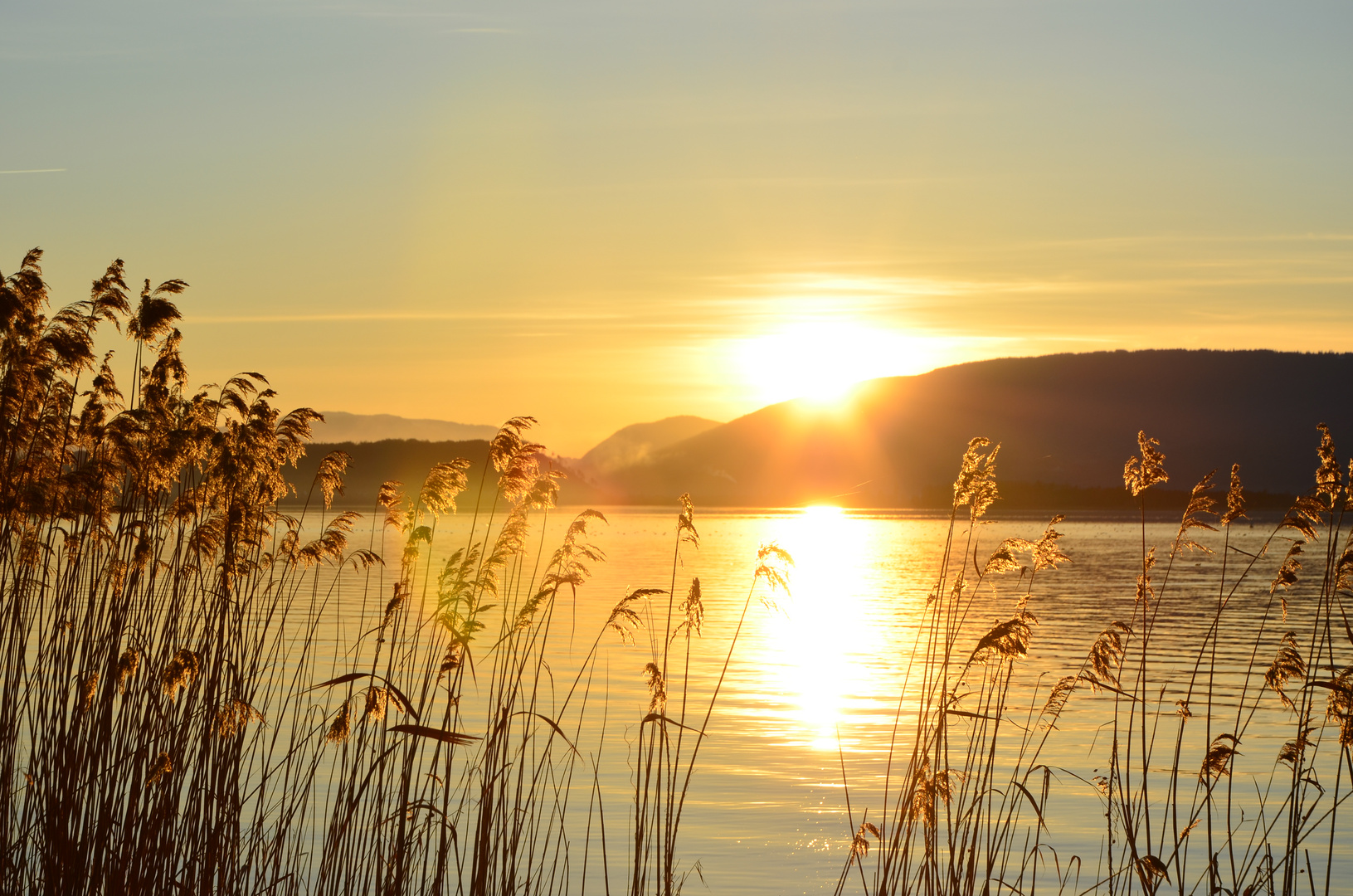 Goldener Tagesausklang