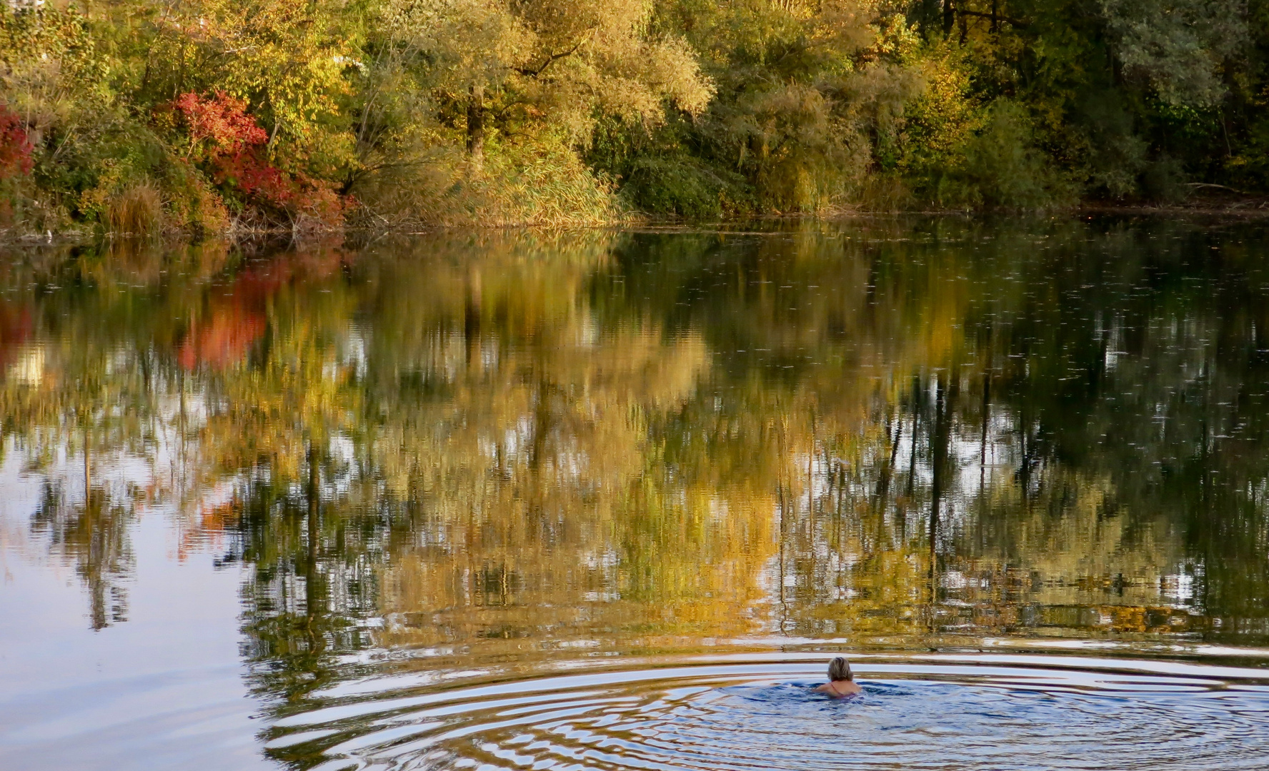 GoldenerOktoberBadevergnügenFoto