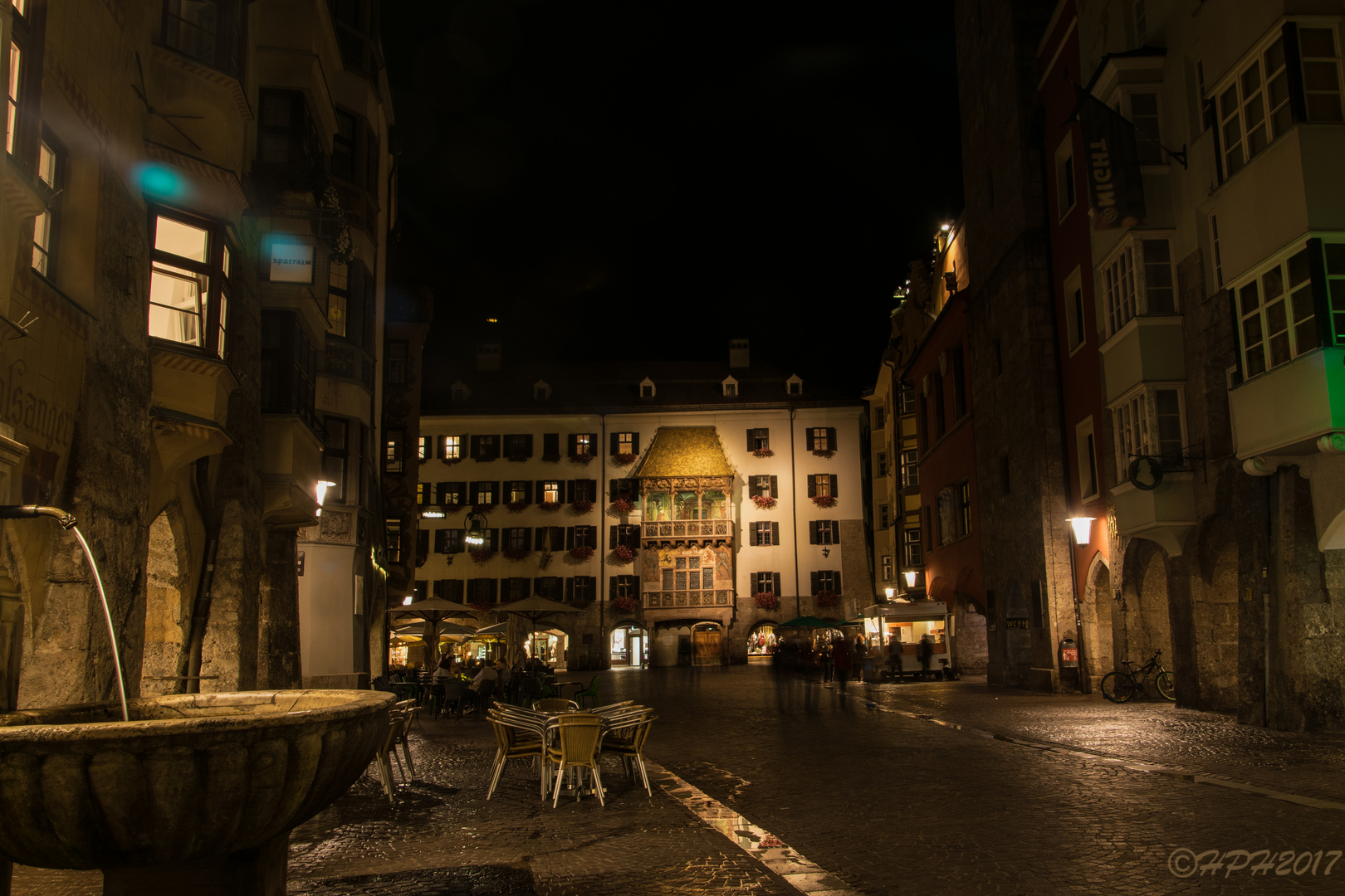 Goldenes Dachl Innsbruck Nachtstimmung