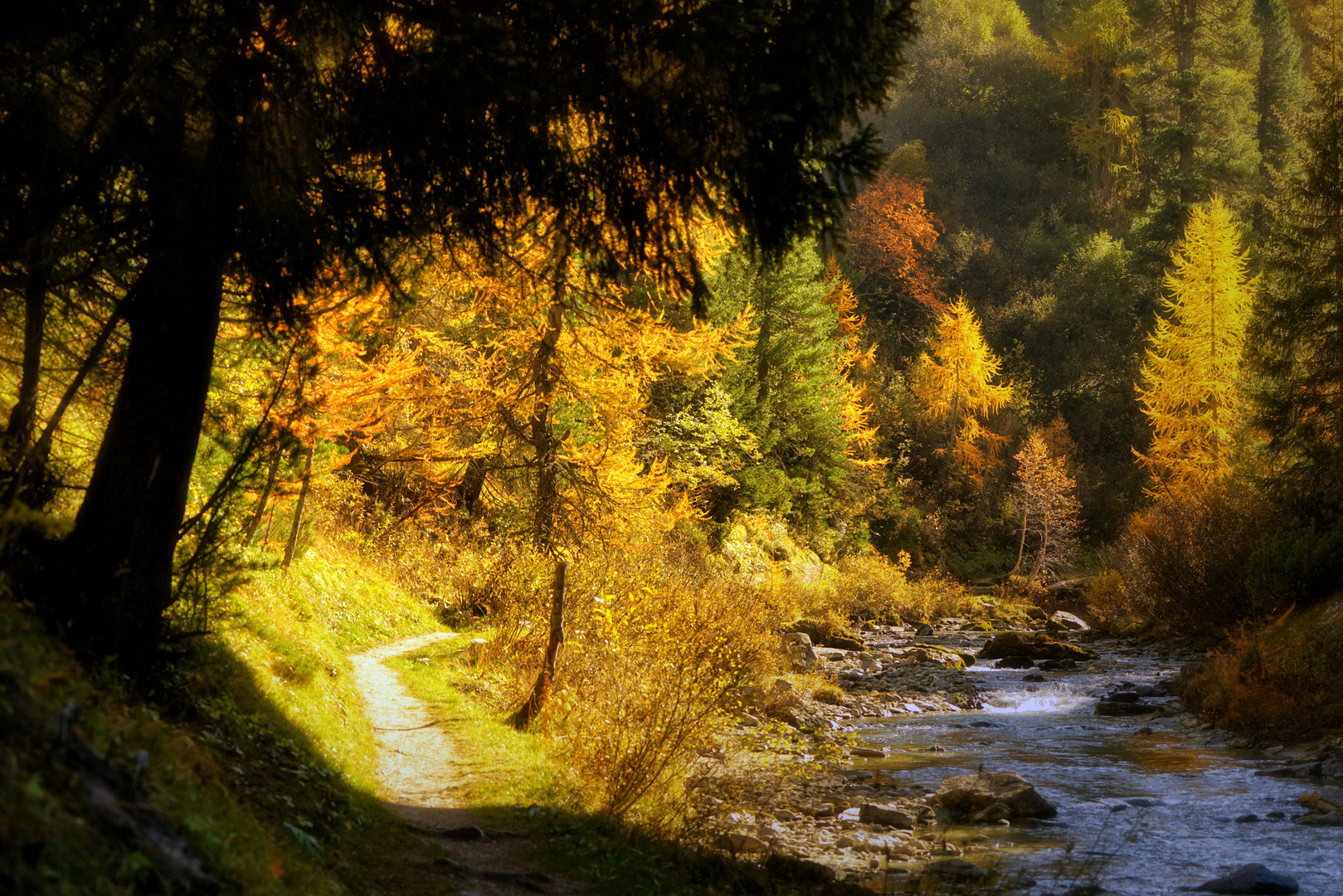 Goldenes Engadin