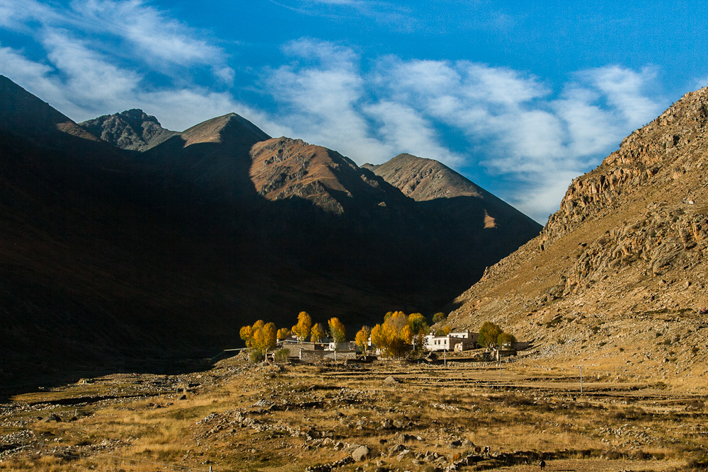 Goldenes Himalayadorf