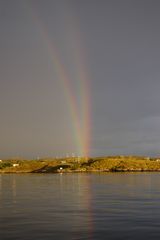 Goldenes Land am Ende der Regenbogen