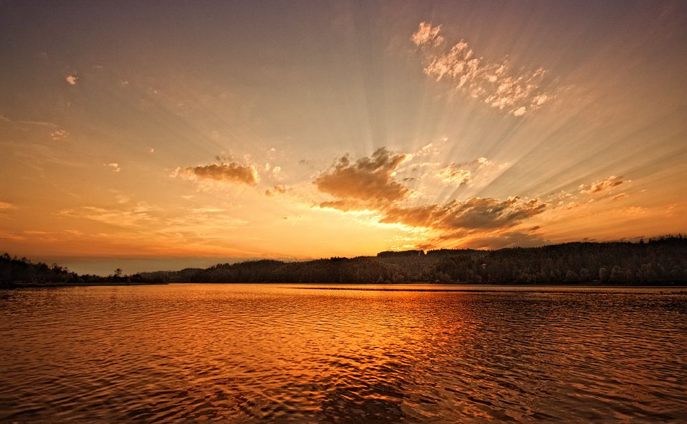 Goldenes Licht am Kirchsee