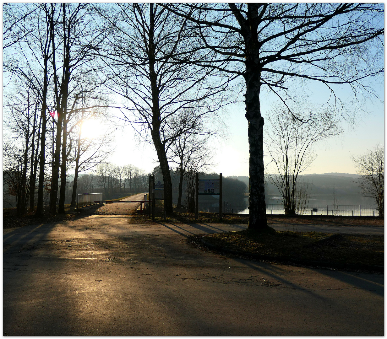 goldenes Licht am Silbersee