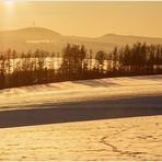 Goldenes Licht im winterlichen Weserbergland...