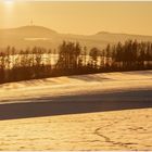 Goldenes Licht im winterlichen Weserbergland...