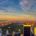 Goldenes Licht über New York und Centralpark