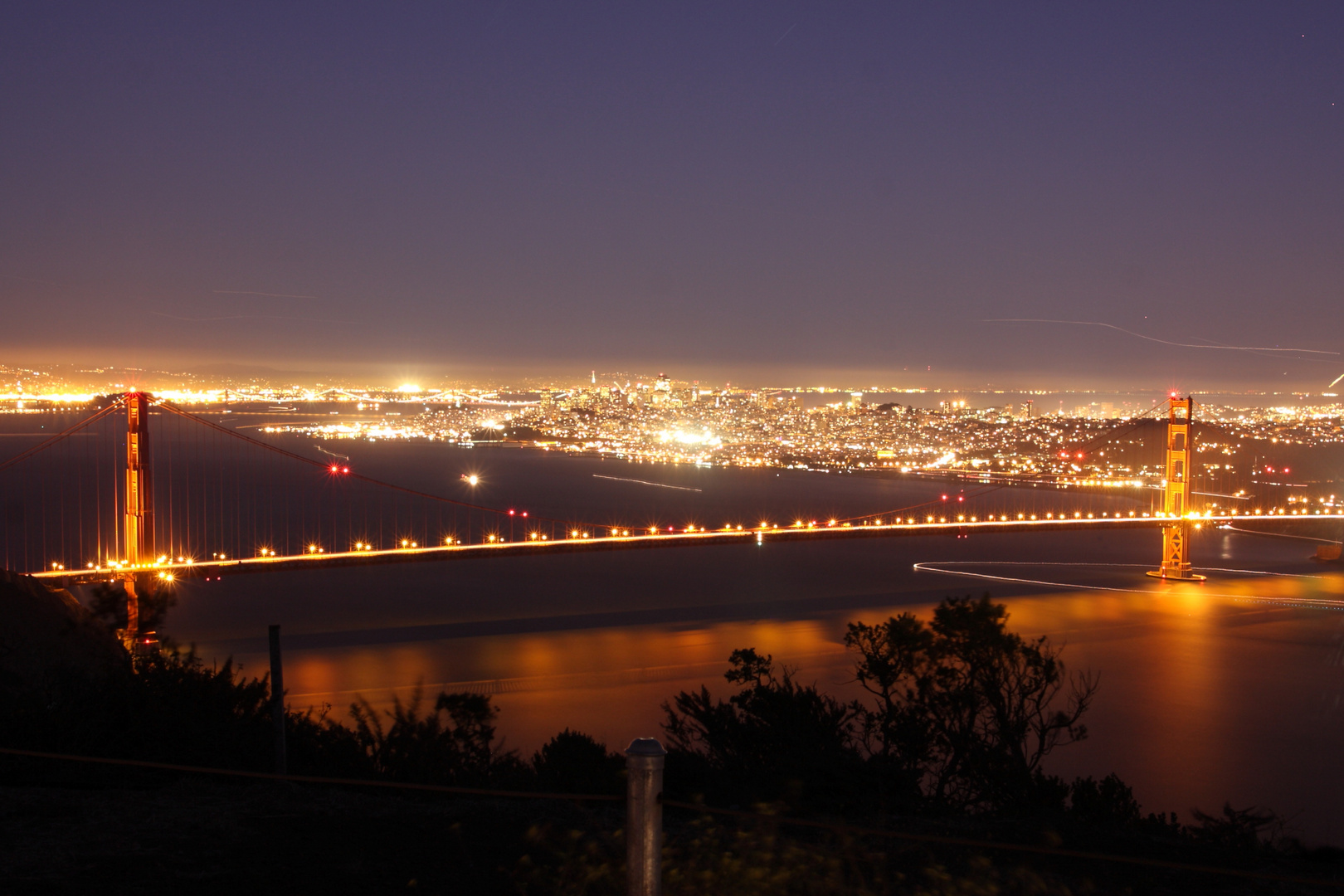 Goldengate bei Nacht