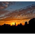 Goldgelbe Wolken über Bad Godesberg