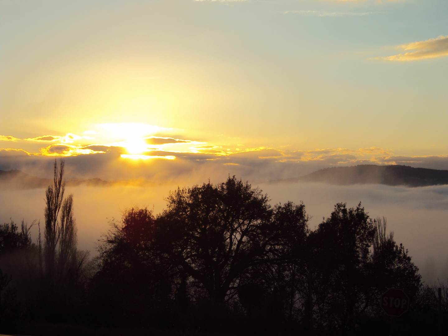 Goldne Abendsonne