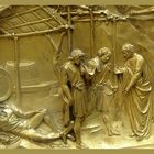 Goldrelief in einem museum in italien