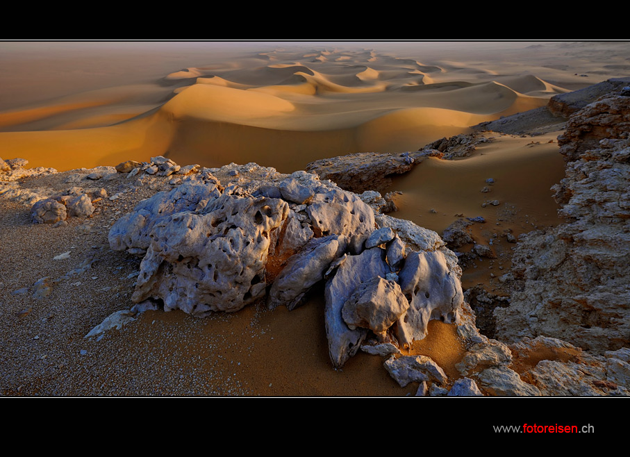 Goldsand der Weissen Wüste