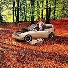 Golf 3 Cabrio im Herbst-Wald (Fake-Foto)