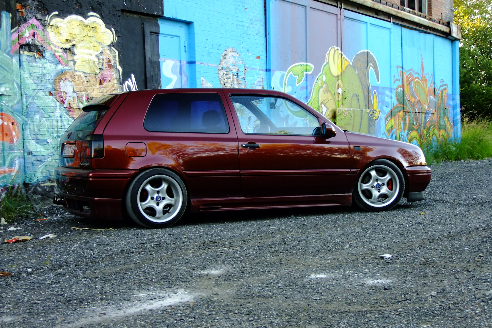 Golf 3 , graffiti