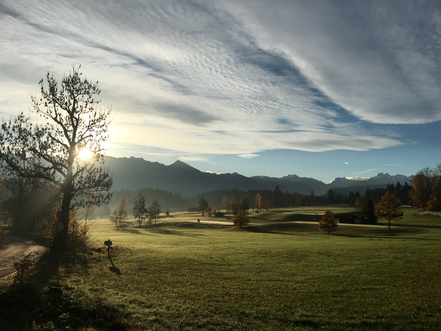 Golf am Morgen