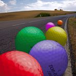 Golf balls on the street