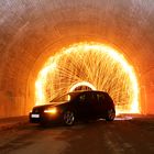 Golf GTI im Tunnel!