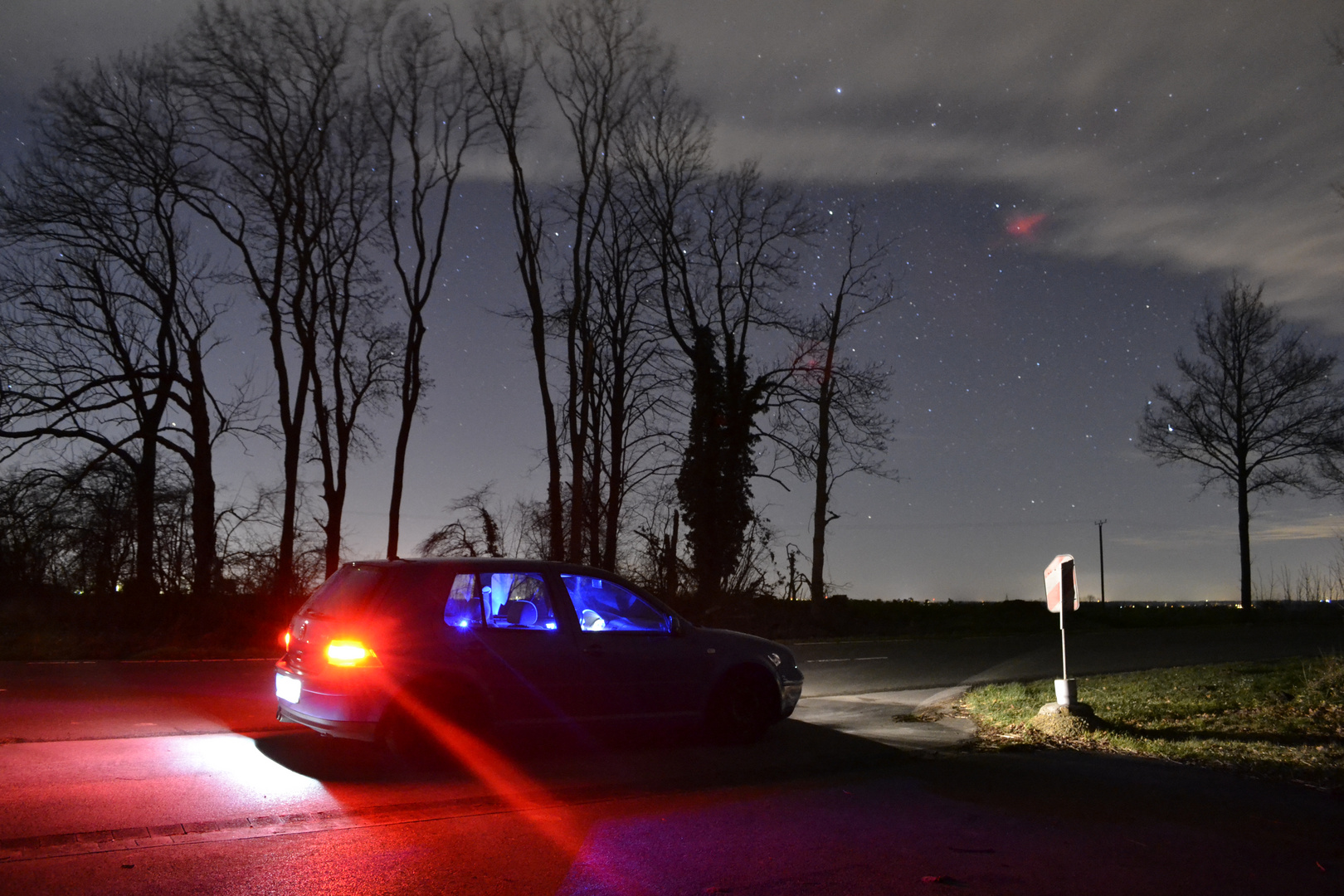 Golf IV mit Sternenhimmel