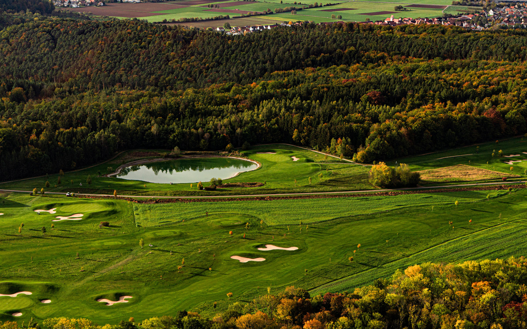 Golfanlage Kressbach Luftaufnahme