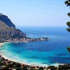 Golfo di Mondello vista da Monte Pellegrino.