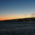 Golfo di Napoli in autunno al tramonto