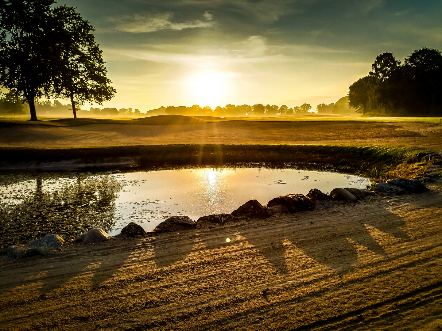 Golfplatz am Morgen