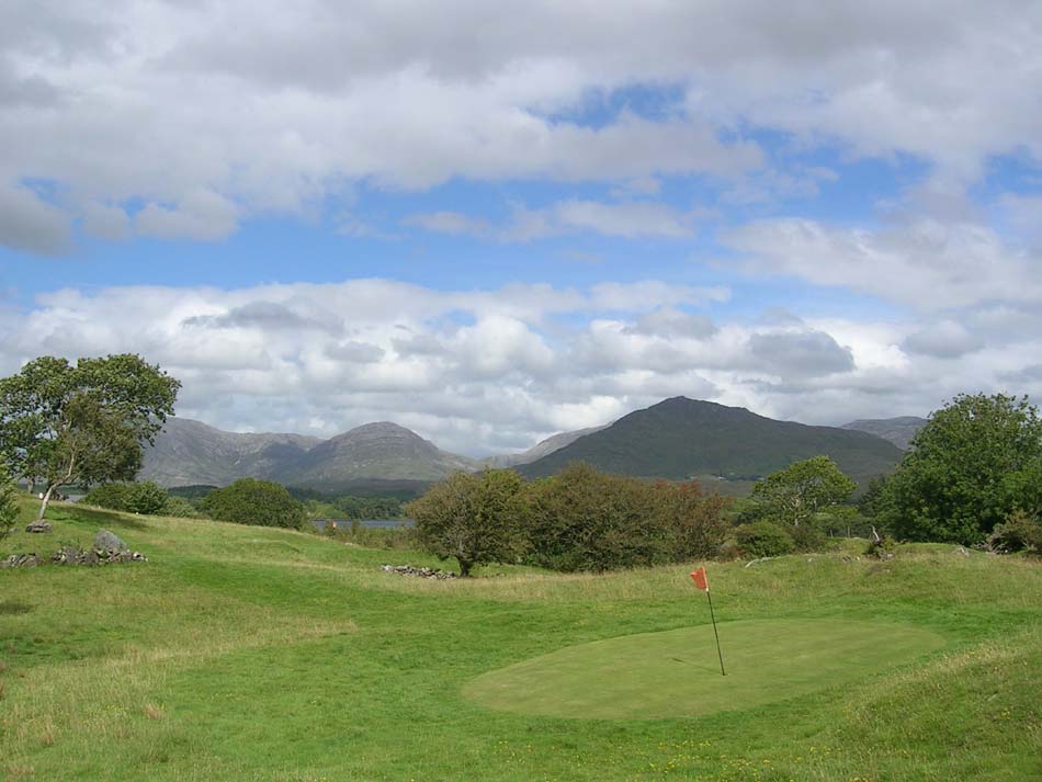 Golfplatz mit schöner Aussicht