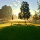 Golfplatz Münster Wilkinghege im Gegenlicht