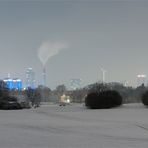 Golfplatz und Skyline