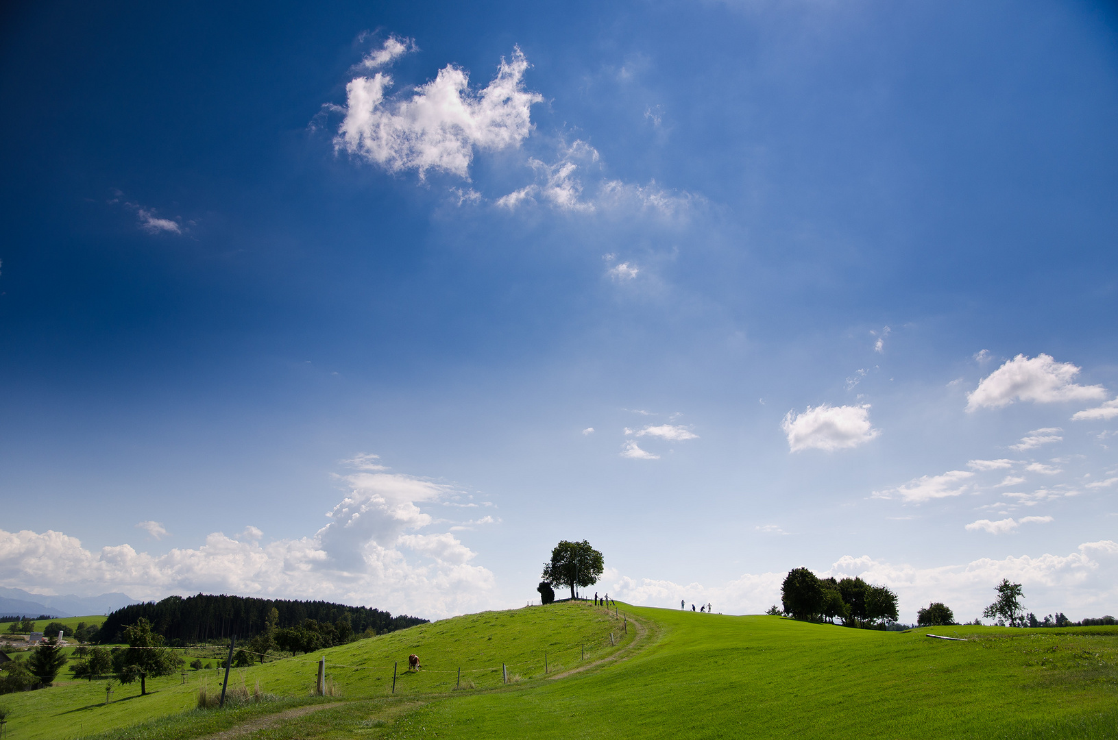 Golfspiel mit Himmel