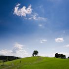 Golfspiel mit Himmel