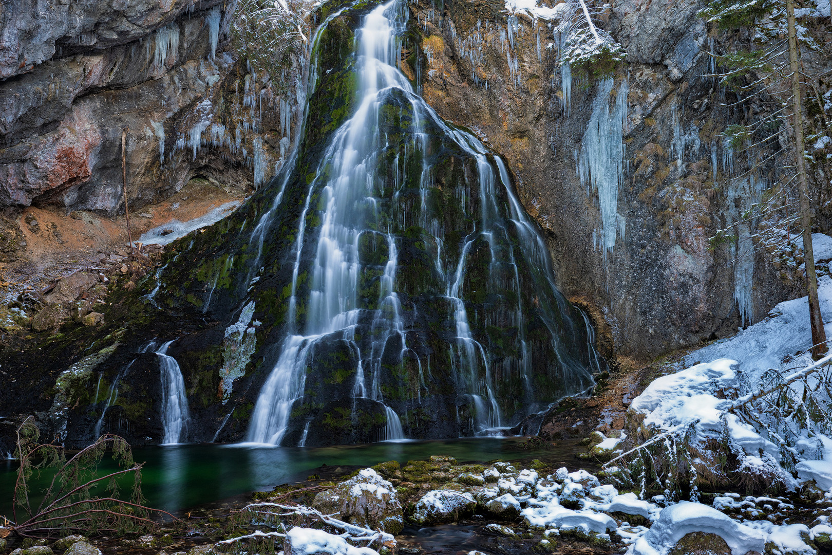 Gollinger Wasserfall im Winter