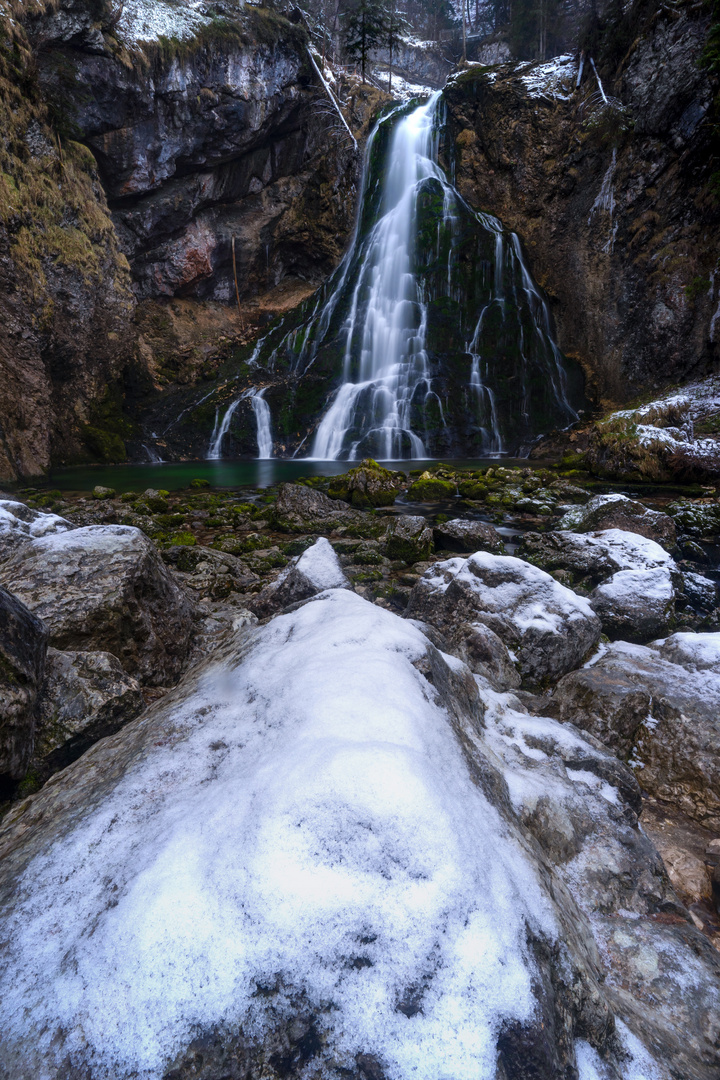 Gollinger Wasserfall im Winter 