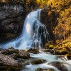 Gollinger Waterfall im herbstlichen Kleid