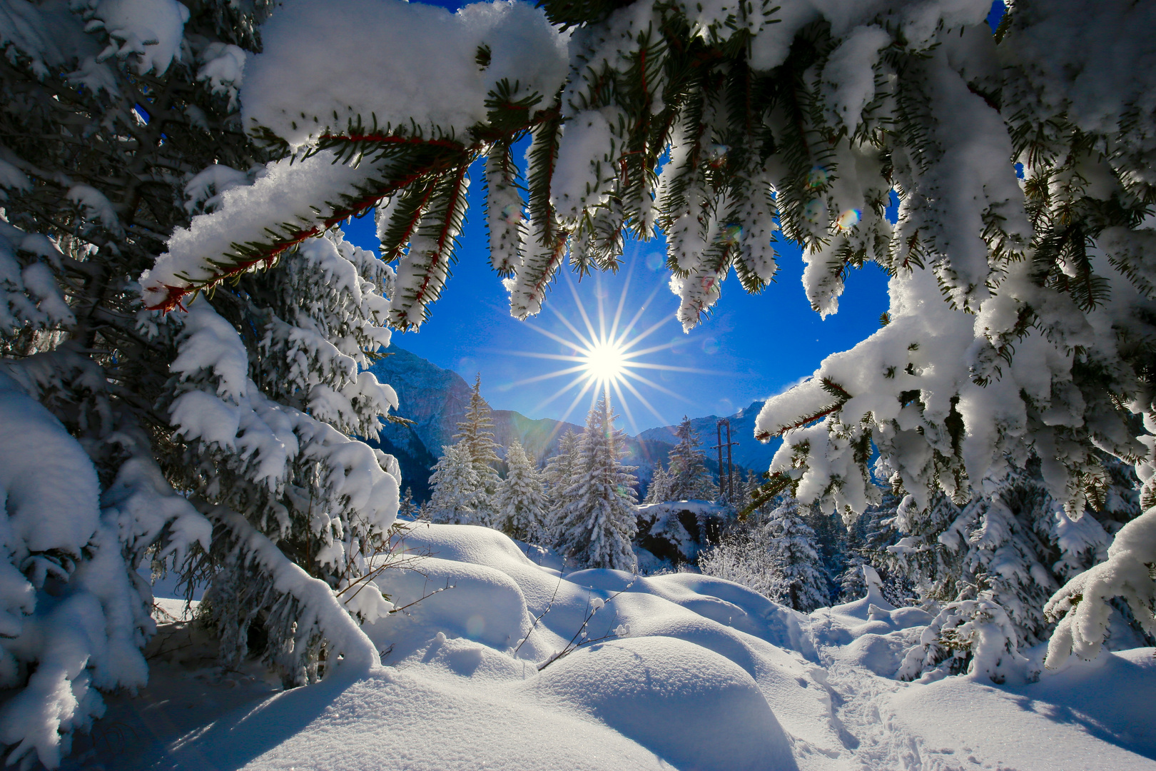 Golzern im Winter, Maderanertal