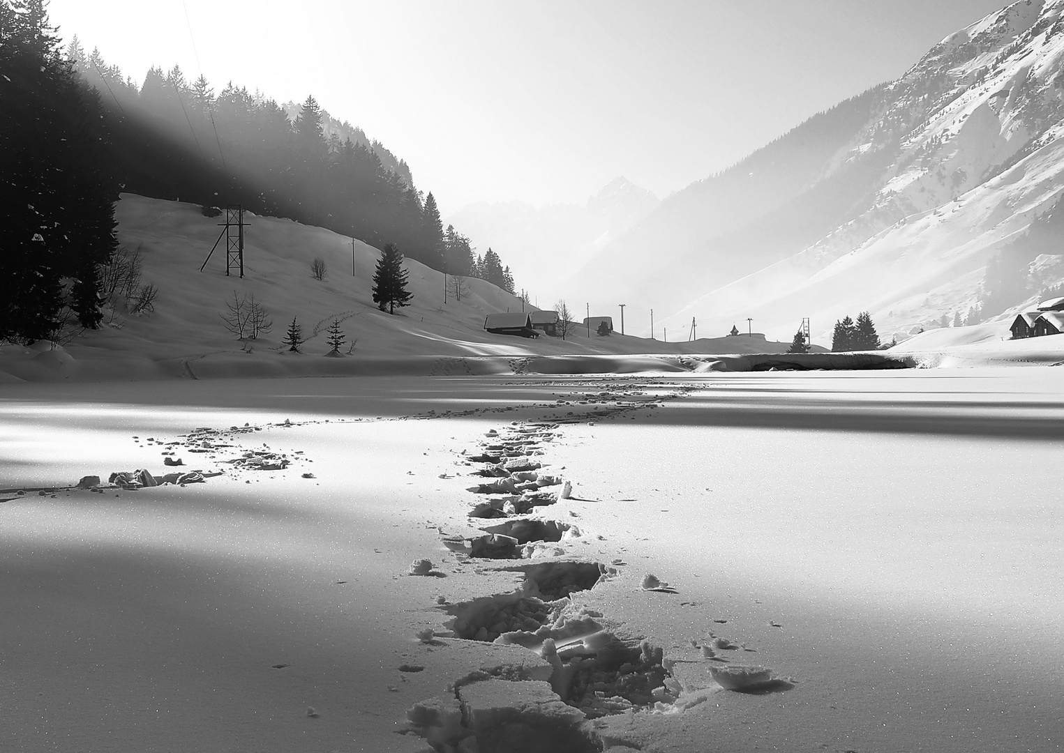 Golzernsee im Winter