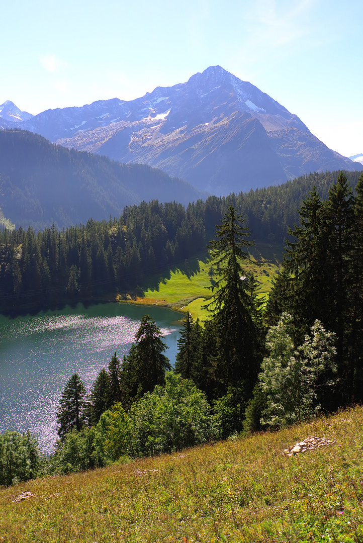 Golzernsee mit Bristenstock