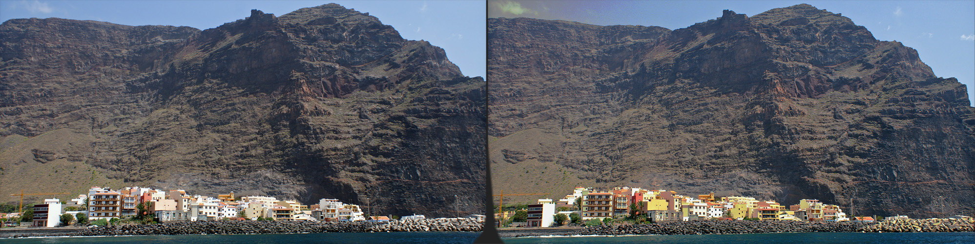 Gomera 2008 vom Boot Vorbeifahr Cha-Cha (3D-X-View) Vuelta