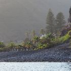 Gomera-Strand zur Abenddämmerung