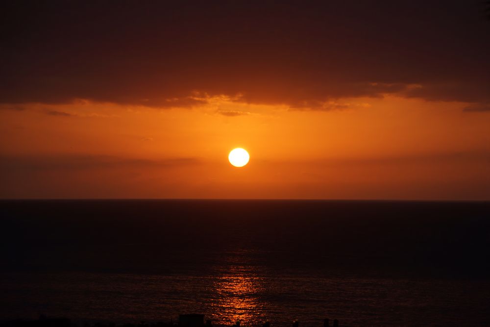 Gomera Sunset - a View from my Appartment ...