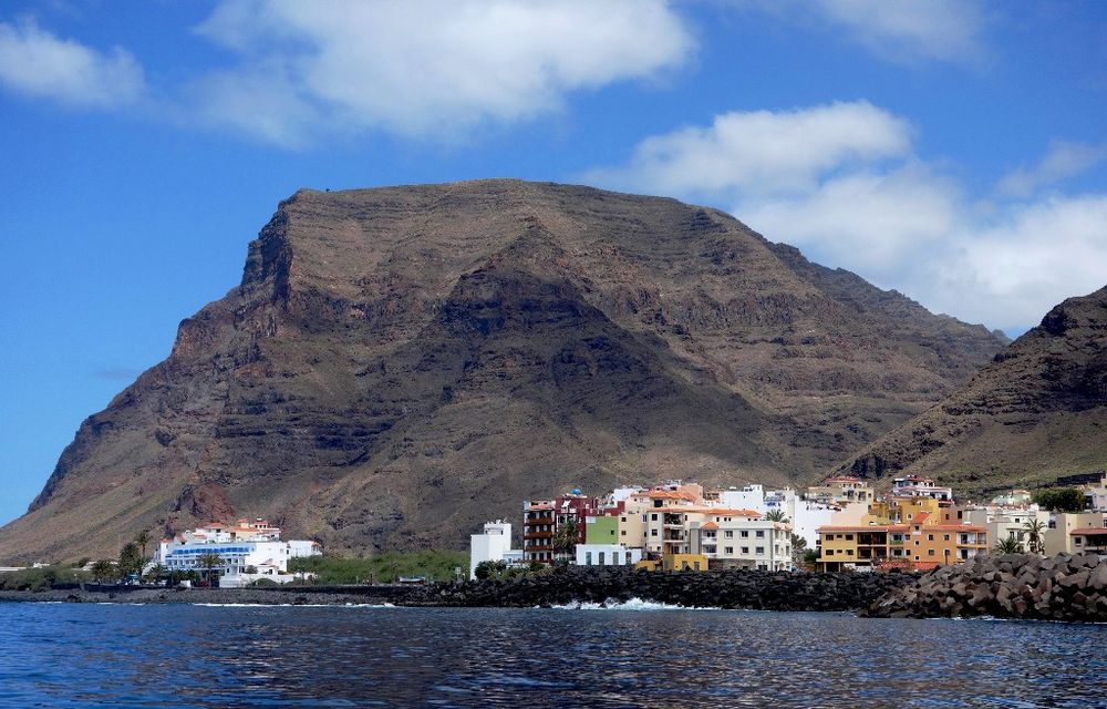 Gomera - Valle Gran Rey vom Atlantik aus gesehen