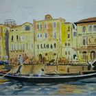 Gondel auf dem Canale Grande (Venedig, Italien )