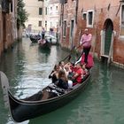 Gondel im Kanal von Venedig