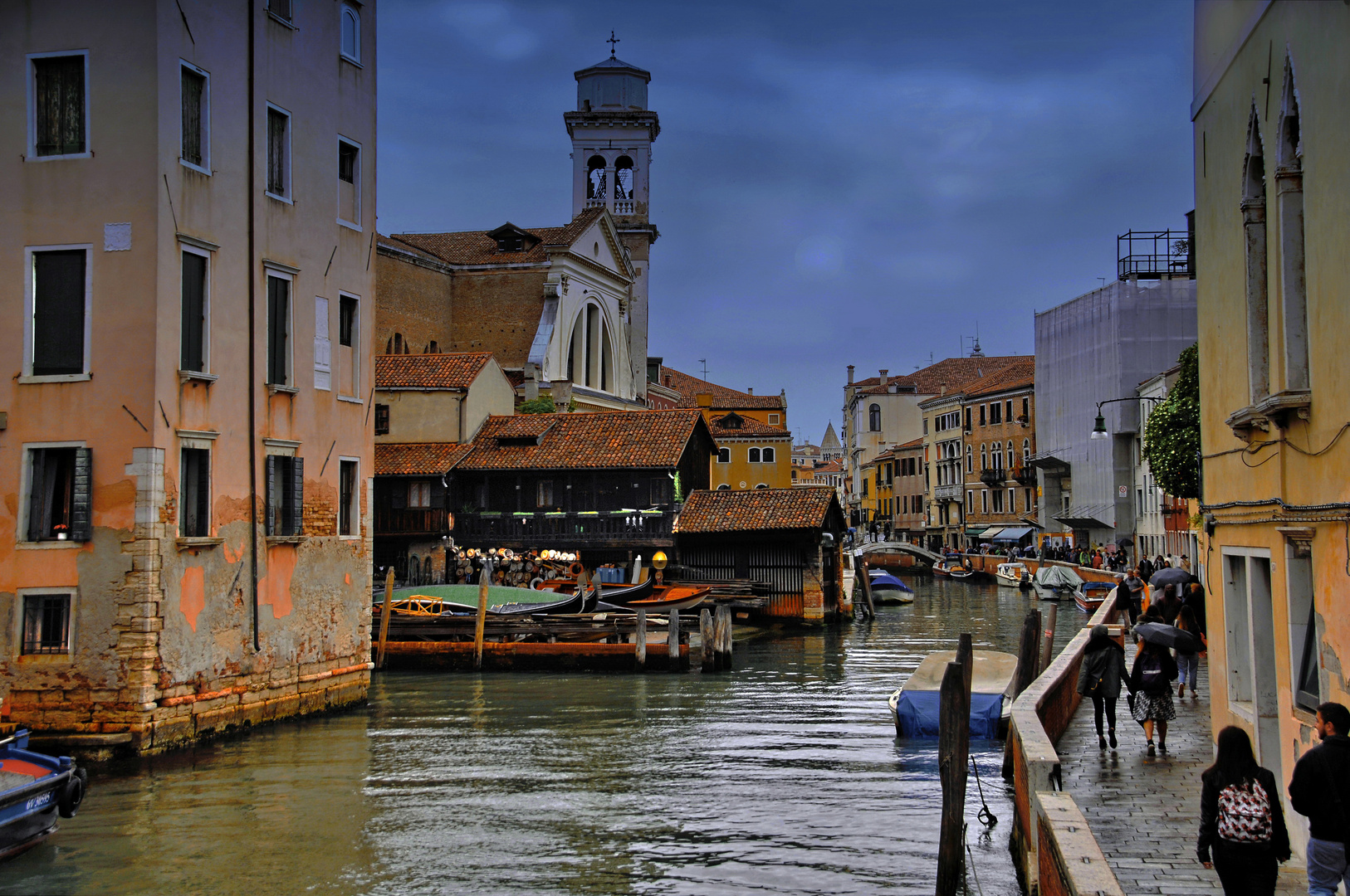 Gondelbauer in Venedig