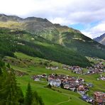 Gondelblick auf den oberen Teil von SÖLDEN…