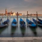 Gondelhafen mit Blick auf San Giorgio/Venedig