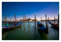 Gondeln in Bewegung, Venedig