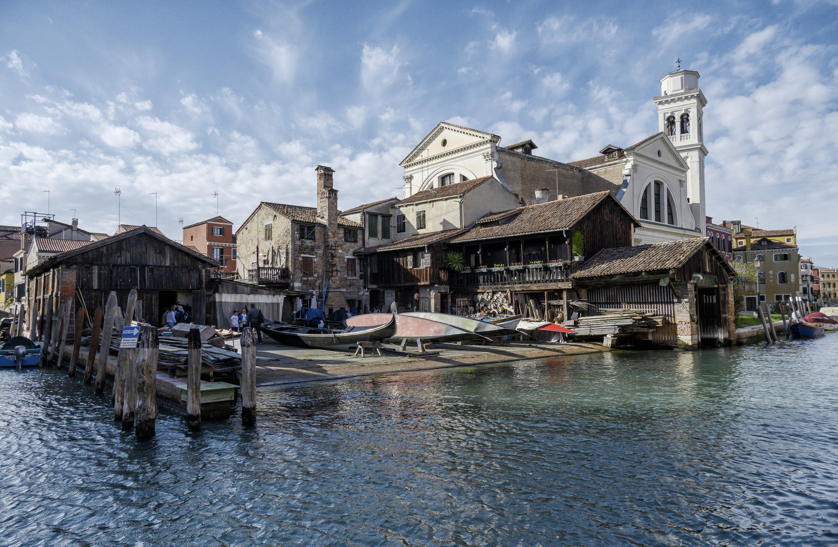 Gondelwerft in Venedig