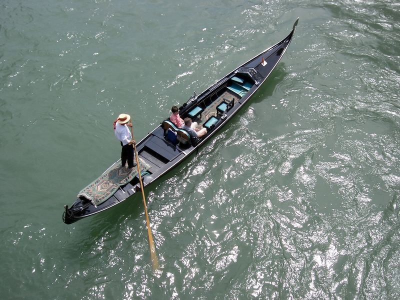 Gondola at the Grand Canal in Venice